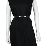 Skinny Metal Waist Belt - Gunmetal